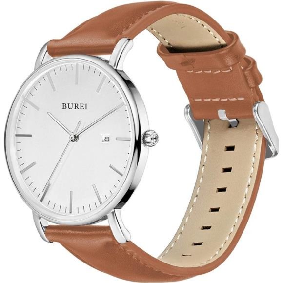 Ultra Slim Quartz Watches for Men Women Minimalist Simple Wrist Watches Analog - Picture 6 of 6